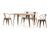 Vig Furniture Modrest Ford Modern Copper & Wood Dining Table | Modishstore | Dining Tables