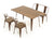 Vig Furniture Modrest Ford Modern Copper & Wood Dining Table | Modishstore | Dining Tables-4
