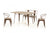 Vig Furniture Modrest Ford Modern Copper & Wood Dining Table | Modishstore | Dining Tables-3
