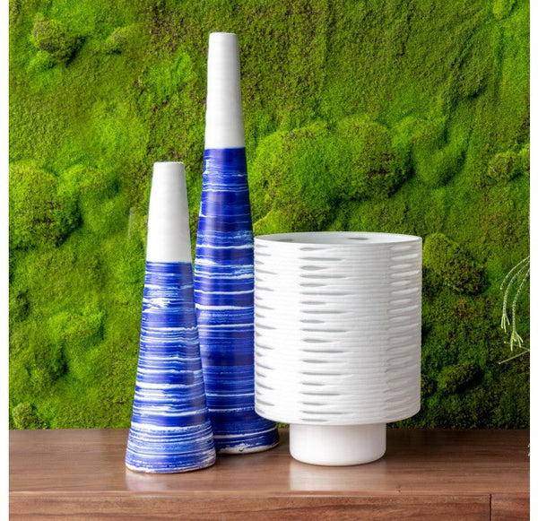 Fuji Vase ( Set of 2) by Gold Leaf Design Group | Vases | Modishstore-9