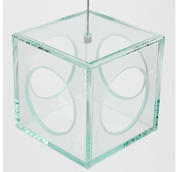 Gold Leaf Design Group Hanging Glass Cube - Set of 4 | Outdoor Decor | Modishstore-2
