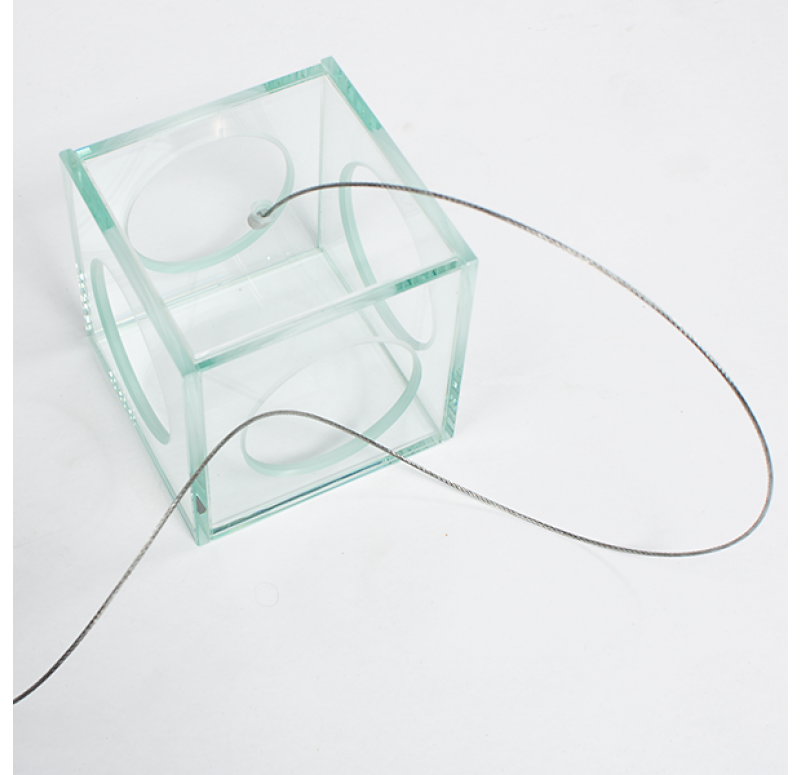 Gold Leaf Design Group Hanging Glass Cube - Set of 4 | Outdoor Decor | Modishstore-3