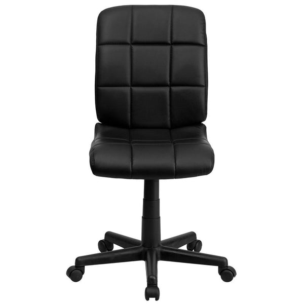 Mid-Back Black Quilted Vinyl Swivel Task Office Chair By Flash Furniture | Office Chairs | Modishstore - 4
