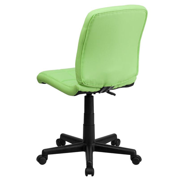Mid-Back Green Quilted Vinyl Swivel Task Office Chair By Flash Furniture | Office Chairs | Modishstore - 3