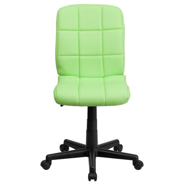 Mid-Back Green Quilted Vinyl Swivel Task Office Chair By Flash Furniture | Office Chairs | Modishstore - 4