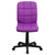 Mid-Back Purple Quilted Vinyl Swivel Task Office Chair By Flash Furniture | Office Chairs | Modishstore - 4