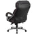 Hercules Series Big & Tall 500 Lb. Rated Black Leathersoft Executive Swivel Ergonomic Office Chair With Chrome Base And Arms By Flash Furniture | Office Chairs | Modishstore - 3
