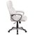 Mid-Back White Leathersoft Executive Swivel Office Chair With Padded Arms By Flash Furniture | Office Chairs | Modishstore - 2