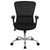 Mid-Back Black Mesh Contemporary Swivel Task Office Chair With Chrome Base And Adjustable Arms By Flash Furniture | Office Chairs | Modishstore - 4