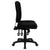 Mid-Back Black Fabric Multifunction Swivel Ergonomic Task Office Chair With Pillow Top Cushioning By Flash Furniture | Office Chairs | Modishstore - 2