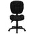 Mid-Back Black Fabric Multifunction Swivel Ergonomic Task Office Chair With Pillow Top Cushioning By Flash Furniture | Office Chairs | Modishstore - 4