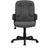 Mid-Back Gray Fabric Executive Swivel Office Chair With Nylon Arms By Flash Furniture | Office Chairs | Modishstore - 4