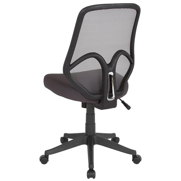 Salerno Series High Back Dark Gray Mesh Office Chair By Flash Furniture | Office Chairs | Modishstore - 3