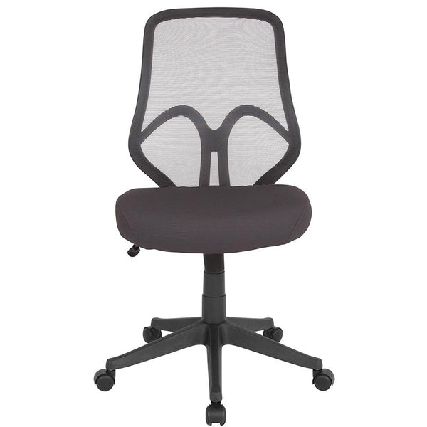 Salerno Series High Back Dark Gray Mesh Office Chair By Flash Furniture | Office Chairs | Modishstore - 4
