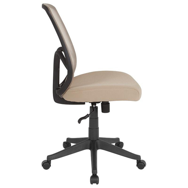 Salerno Series High Back Light Brown Mesh Office Chair By Flash Furniture | Office Chairs | Modishstore - 2