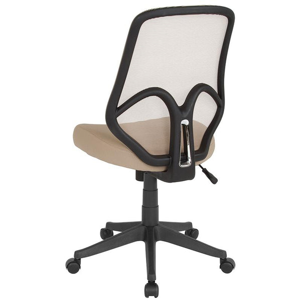 Salerno Series High Back Light Brown Mesh Office Chair By Flash Furniture | Office Chairs | Modishstore - 3