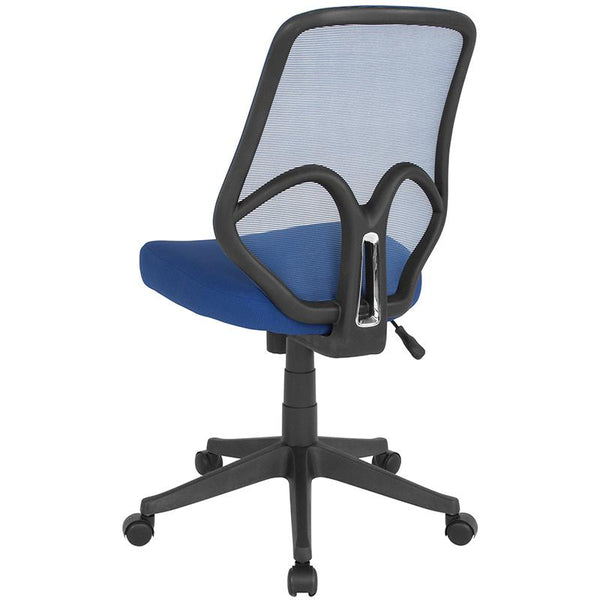 Salerno Series High Back Navy Mesh Office Chair By Flash Furniture | Office Chairs | Modishstore - 3