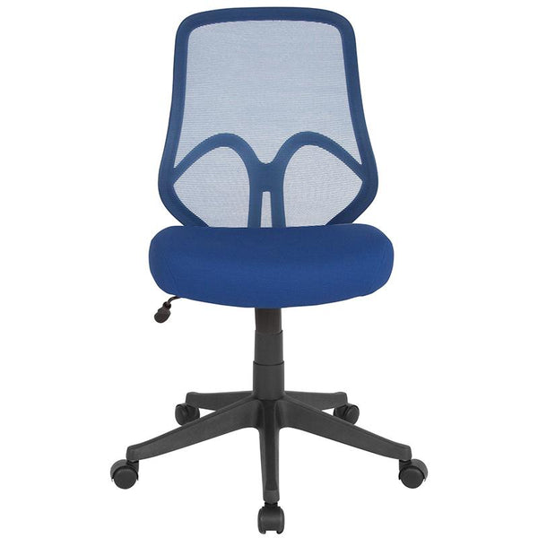 Salerno Series High Back Navy Mesh Office Chair By Flash Furniture | Office Chairs | Modishstore - 4