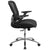 Mid-Back Transparent Black Mesh Executive Swivel Ergonomic Office Chair With Synchro-Tilt & Height Adjustable Flip-Up Arms By Flash Furniture | Office Chairs | Modishstore - 2