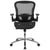 Mid-Back Transparent Black Mesh Executive Swivel Ergonomic Office Chair With Synchro-Tilt & Height Adjustable Flip-Up Arms By Flash Furniture | Office Chairs | Modishstore - 4