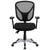 Mid-Back Black Mesh Multifunction Swivel Ergonomic Task Office Chair With Adjustable Arms By Flash Furniture | Office Chairs | Modishstore - 4