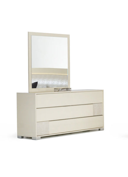 Vig Furniture Modrest Grace Italian Modern Beige Mirror | Modishstore | Mirrors