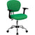 Mid-Back Bright Green Mesh Padded Swivel Task Office Chair With Chrome Base And Arms By Flash Furniture | Office Chairs | Modishstore