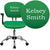 Personalized Mid-Back Bright Green Mesh Swivel Task Office Chair With Chrome Base And Arms By Flash Furniture | Office Chairs | Modishstore