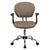 Mid-Back Coffee Brown Mesh Padded Swivel Task Office Chair With Chrome Base And Arms By Flash Furniture | Office Chairs | Modishstore - 4