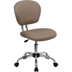 Mid-Back Coffee Brown Mesh Padded Swivel Task Office Chair With Chrome Base By Flash Furniture