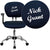 Personalized Mid-Back Navy Mesh Swivel Task Office Chair With Chrome Base And Arms By Flash Furniture | Office Chairs | Modishstore