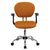 Mid-Back Orange Mesh Padded Swivel Task Office Chair With Chrome Base And Arms By Flash Furniture | Office Chairs | Modishstore - 4