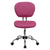 Mid-Back Pink Mesh Padded Swivel Task Office Chair With Chrome Base By Flash Furniture | Office Chairs | Modishstore - 4