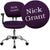Personalized Mid-Back Purple Mesh Swivel Task Office Chair With Chrome Base And Arms By Flash Furniture | Office Chairs | Modishstore