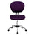 Mid-Back Purple Mesh Padded Swivel Task Office Chair With Chrome Base By Flash Furniture | Office Chairs | Modishstore - 4