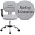 Personalized Mid-Back White Mesh Swivel Task Office Chair With Chrome Base And Arms By Flash Furniture | Office Chairs | Modishstore