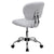 Mid-Back White Mesh Padded Swivel Task Office Chair With Chrome Base By Flash Furniture | Office Chairs | Modishstore - 3