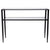 Newport Collection Glass Console Table With Shelves And Black Metal Frame By Flash Furniture | Console Tables | Modishstore - 2