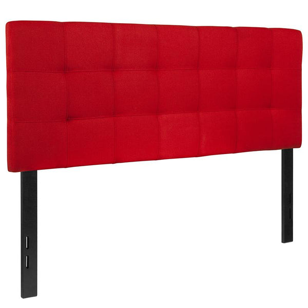 Bedford Tufted Upholstered Full Size Headboard In Red Fabric By Flash Furniture | Headboards | Modishstore - 3
