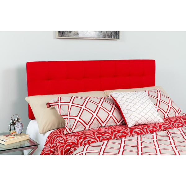 Bedford Tufted Upholstered Full Size Headboard In Red Fabric By Flash Furniture | Headboards | Modishstore