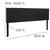 Bedford Tufted Upholstered King Size Headboard In Black Fabric By Flash Furniture | Headboards | Modishstore - 3