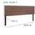 Bedford Tufted Upholstered King Size Headboard In Camel Fabric By Flash Furniture | Headboards | Modishstore - 3