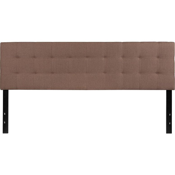 Bedford Tufted Upholstered King Size Headboard In Camel Fabric By Flash Furniture | Headboards | Modishstore - 2