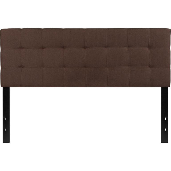 Bedford Tufted Upholstered Queen Size Headboard In Dark Brown Fabric By Flash Furniture | Headboards | Modishstore - 2
