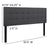 Bedford Tufted Upholstered Queen Size Headboard In Dark Gray Fabric By Flash Furniture | Headboards | Modishstore - 3