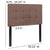 Bedford Tufted Upholstered Twin Size Headboard In Camel Fabric By Flash Furniture | Headboards | Modishstore - 3