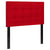 Bedford Tufted Upholstered Twin Size Headboard In Red Fabric By Flash Furniture | Headboards | Modishstore - 3
