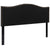 Lexington Upholstered Queen Size Headboard With Accent Nail Trim In Black Fabric By Flash Furniture | Headboards | Modishstore - 3