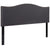 Lexington Upholstered Queen Size Headboard With Accent Nail Trim In Dark Gray Fabric By Flash Furniture | Headboards | Modishstore - 3