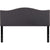 Lexington Upholstered Queen Size Headboard With Accent Nail Trim In Dark Gray Fabric By Flash Furniture | Headboards | Modishstore - 2